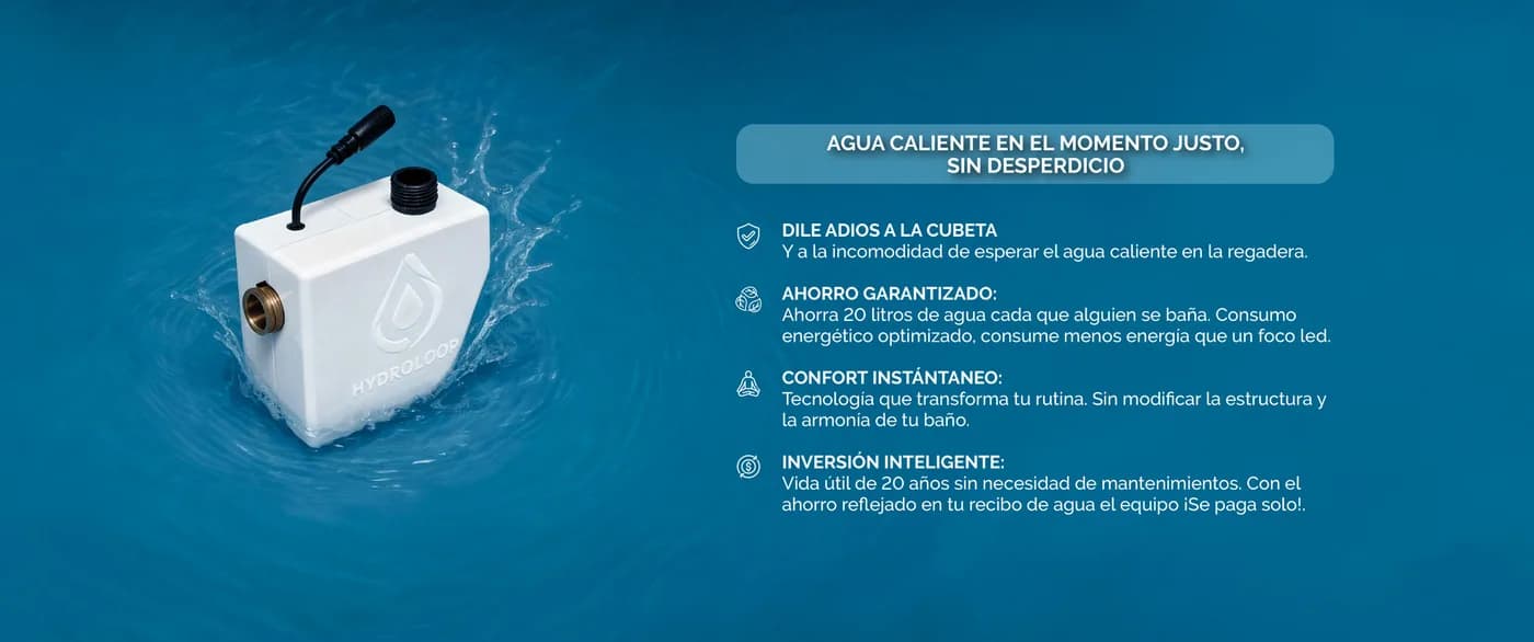 Equipo Hydroloop instalado junto a la tubería